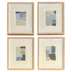 Pastels à l'huile Peinture abstraite de Hortense Reynaud, France, Contemporary