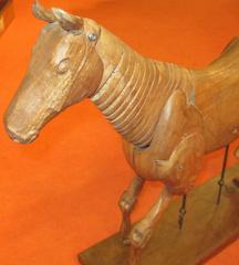 Articulated Wooden Horse Sculpture, Italy, 1920s