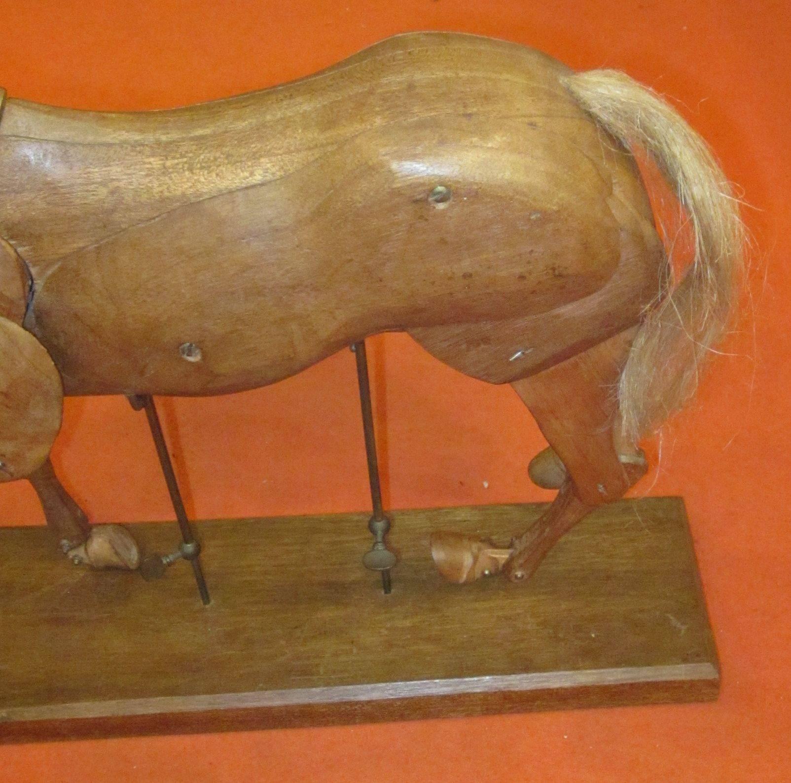 Articulated Wooden Horse Sculpture, Italy, 1920s 1