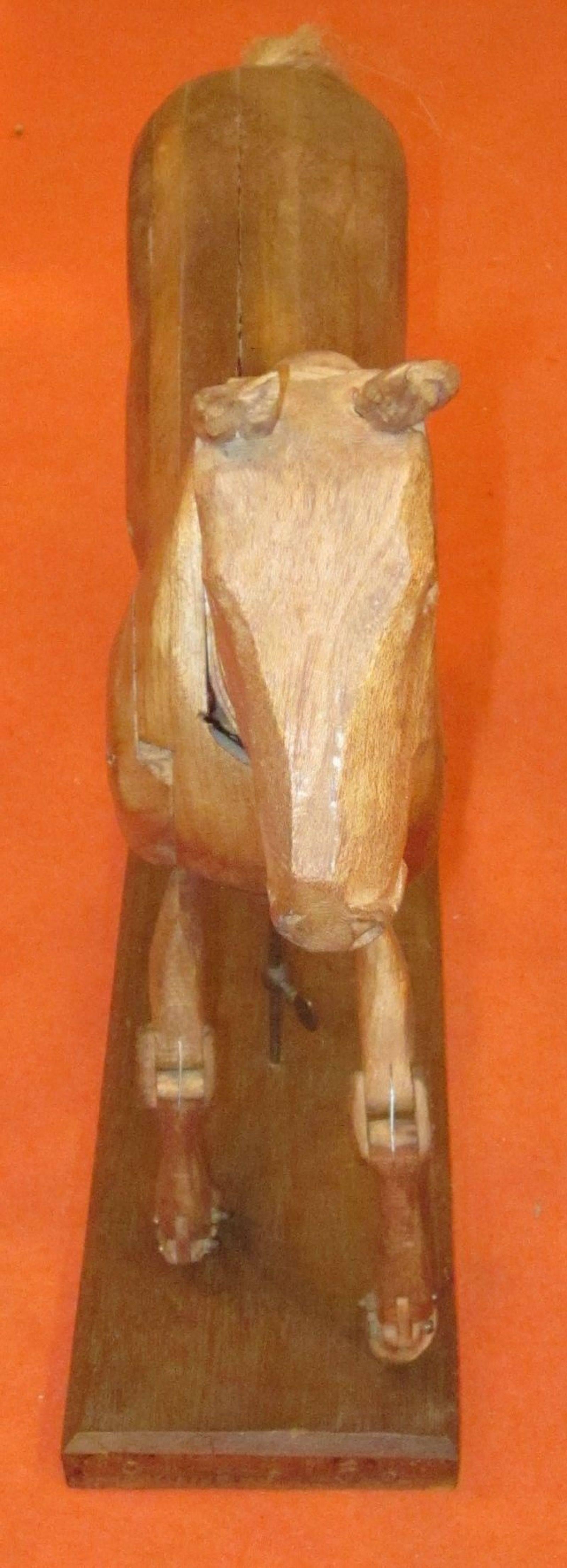 Articulated Wooden Horse Sculpture, Italy, 1920s 3