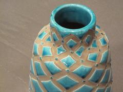 Stoneware Mosaic Patterned Vase, China, Contemporary