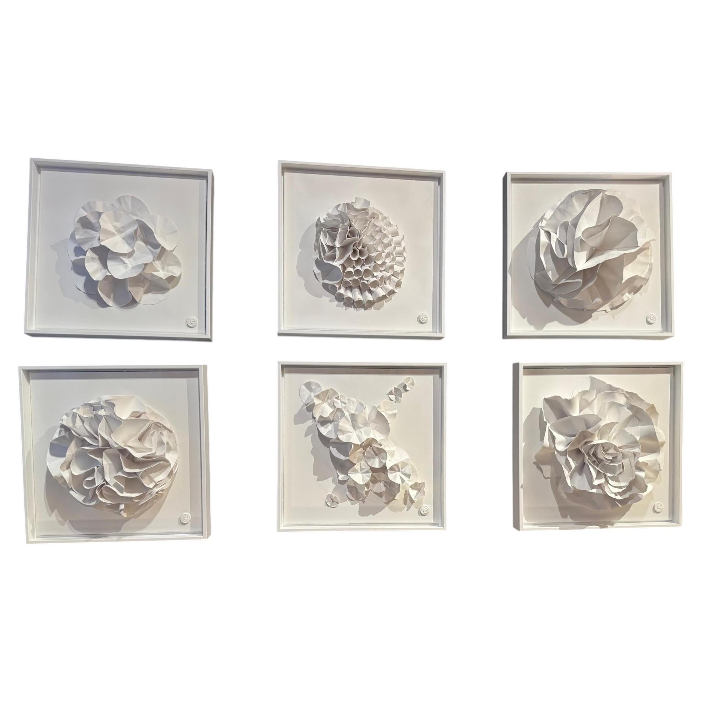 Weiße geschnittene Papierskulptur, Frankreich, Contemporary im Angebot