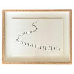 Black Thread On White Background Fence Design By French Artist Krystyna Pieter