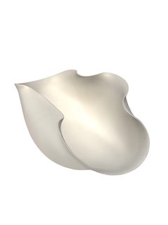 Ciotola italiana in ceramica pregiata, realizzata a mano in stile minimalista, con bordo ondulato e arricciato