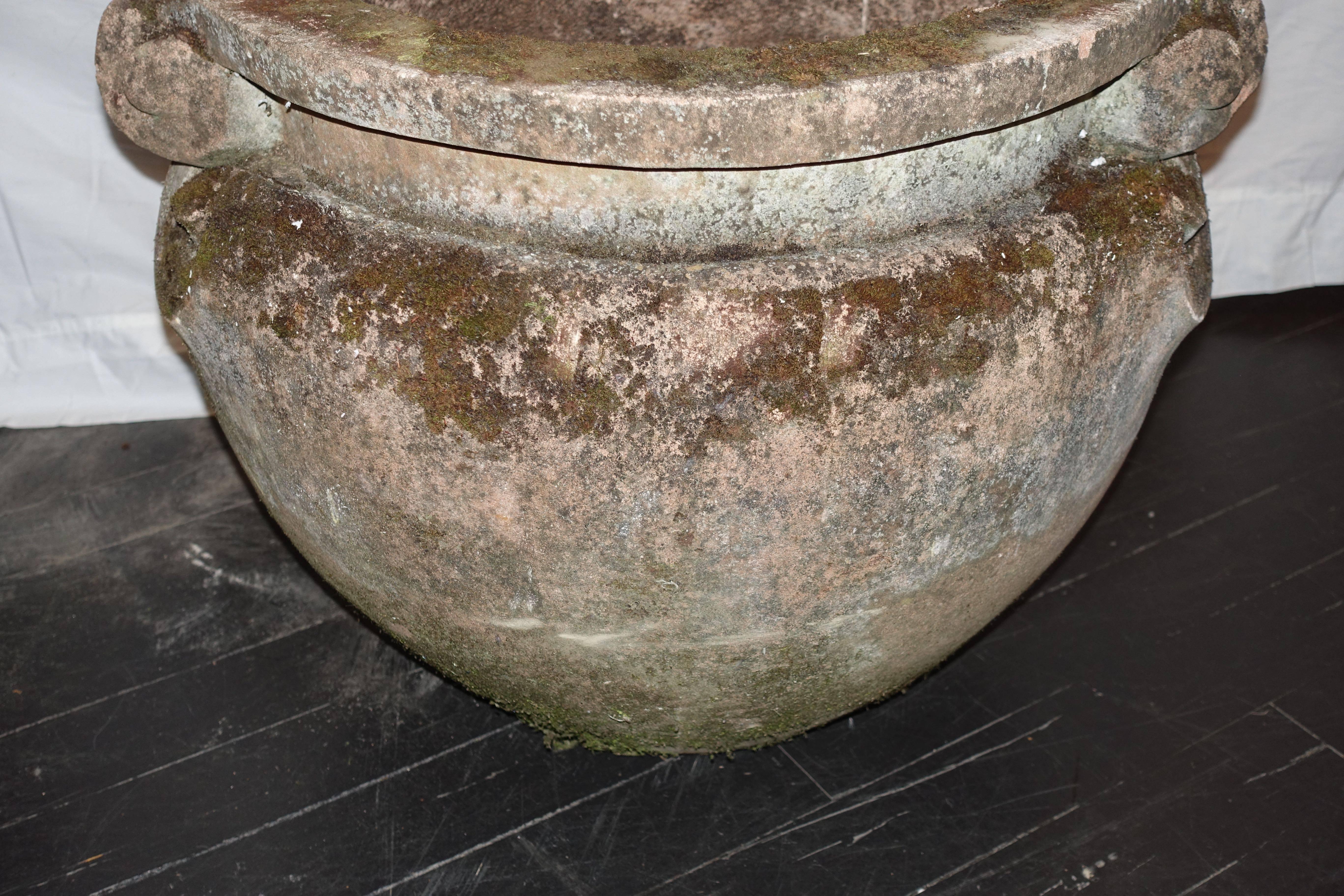  Pair Stone Urns, Compton Pottery, England, circa 1850 1