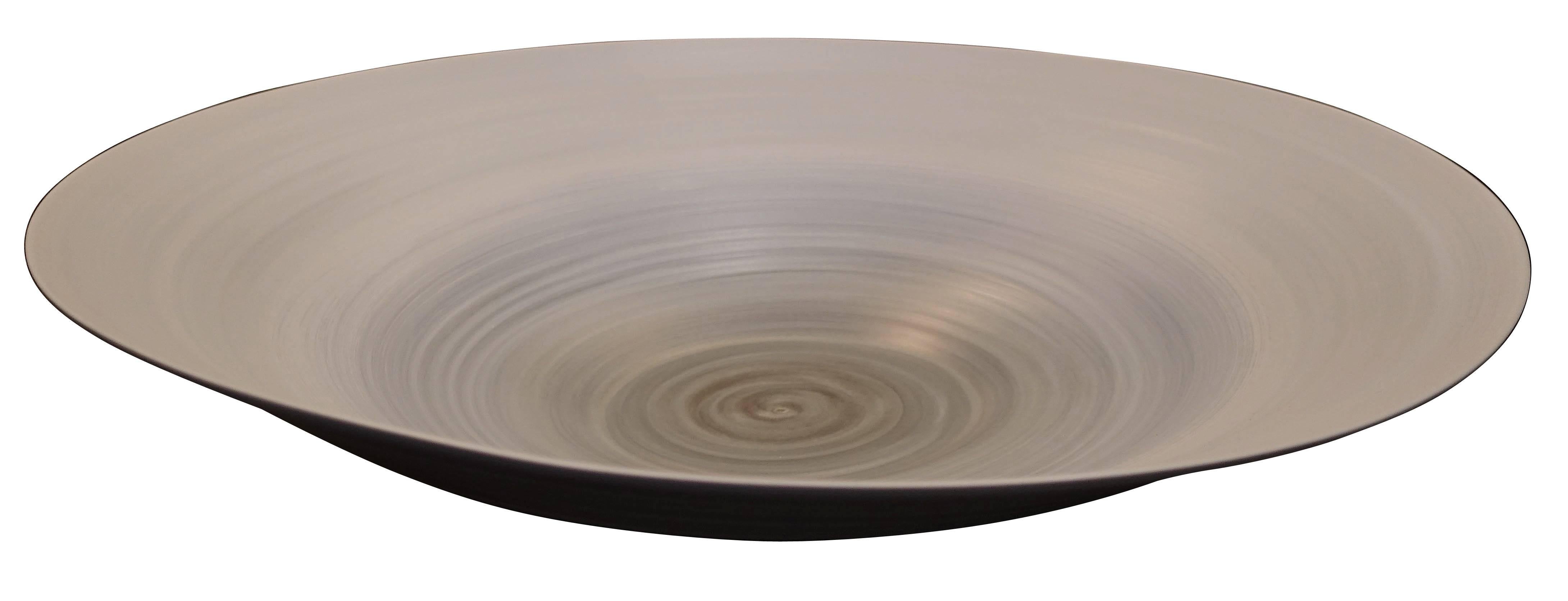 Large handcrafted fine ceramic deep bowl.
Slanted opening with an aqua ombre design.
Food safe.
 