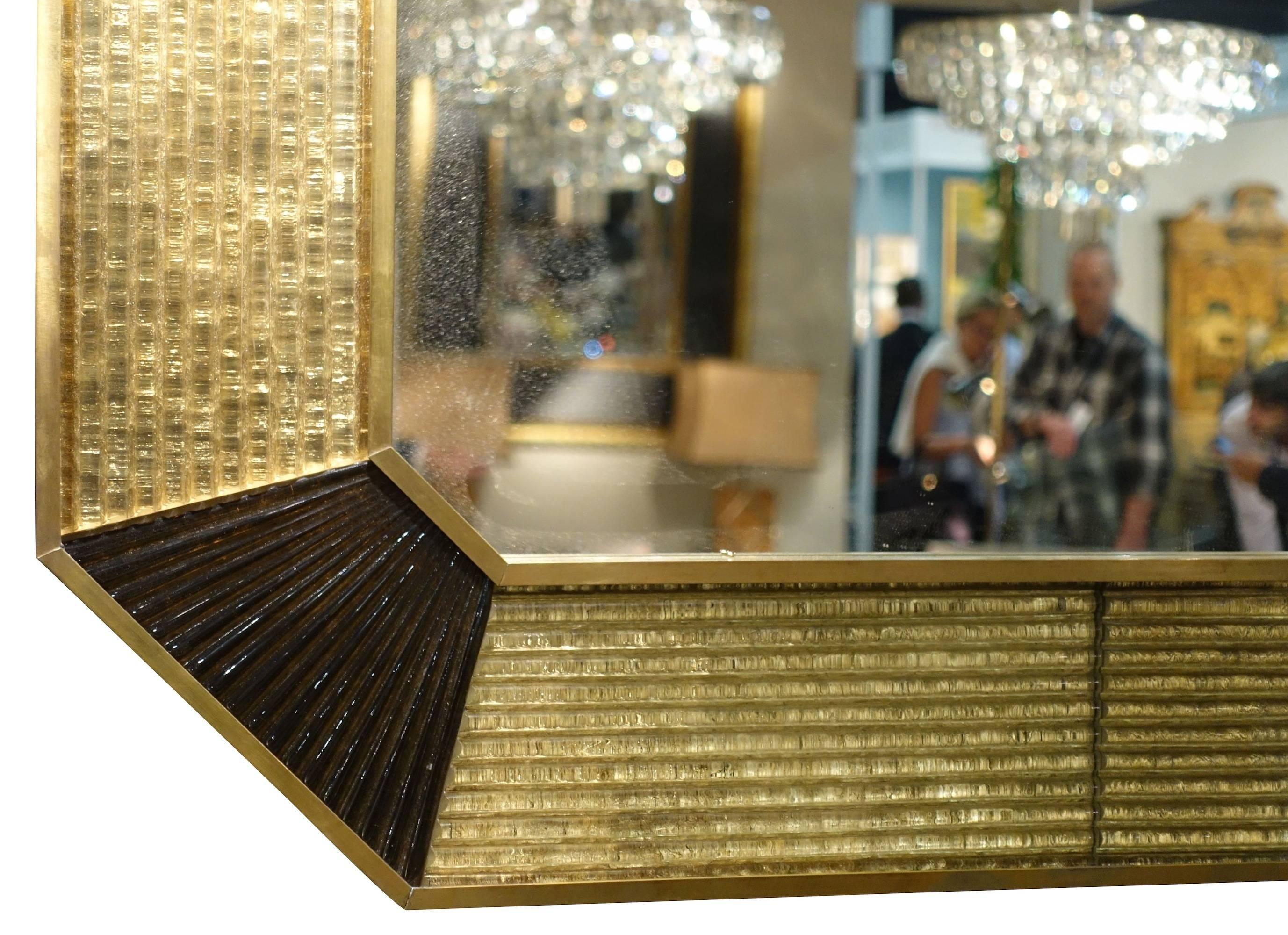 Italian Murano Glass Frame Mirror, Italy, 1960s