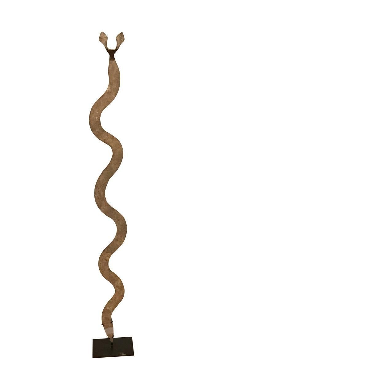 African Iron Snake Sculptures, 19th Century In Excellent Condition In New York, NY
