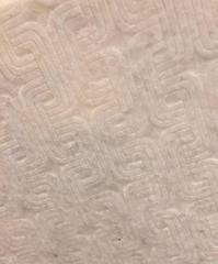 Large White Textured Disc Sculpture, China, Contemporary