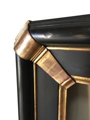 Ebony and Gold Gilt Mirror, Italy, 19th Century