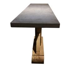 Belgian Bluestone Console Table, 19th Century Base, Modern Top