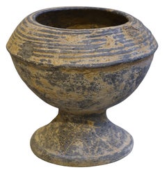 18th Century Weathered Black Vase, Cambodia