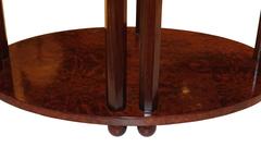 Oval Mahogany Side Table, France, 1940s