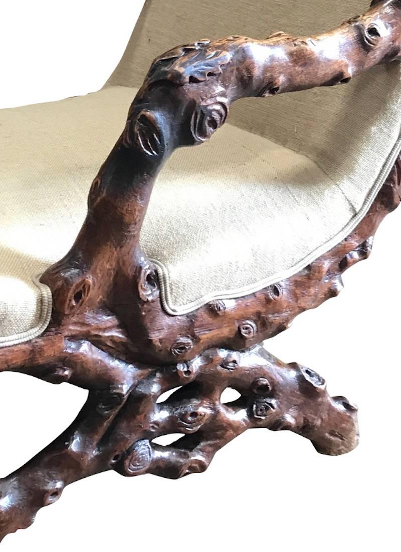 19th Century Grotto Chair, England In Excellent Condition In New York, NY