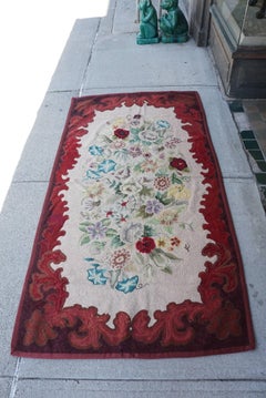 Late 19th Century American Hooked Rug From the Estate of Bunny Mellon