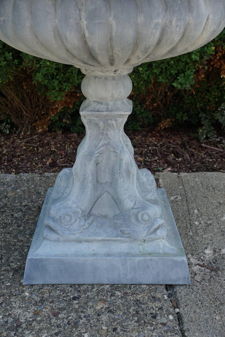 Pair of Large Vintage Tole Iron Topiary Plants in Vintage Tole Metal