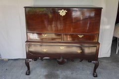 18th Century Irish Mahogany Campaign Trunk on Stand