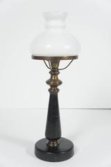 Vintage French Leather Covered Bronze Lamps from the Estate of Bunny Mellon