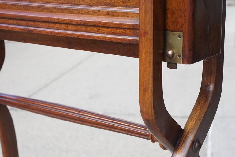 Early Victorian Mahogany Campaign Folding Travel Desk at 1stDibs