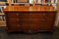 Late 18th Century Dutch Neoclassical Mahogany  Large Commode