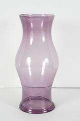 Pair Purple Blown Glass Hurricane Shades from the Estate of Paul & Bunny Mellon