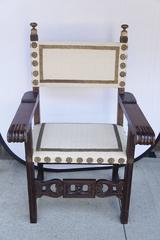 18th Century Italian Carved Walnut Armchair