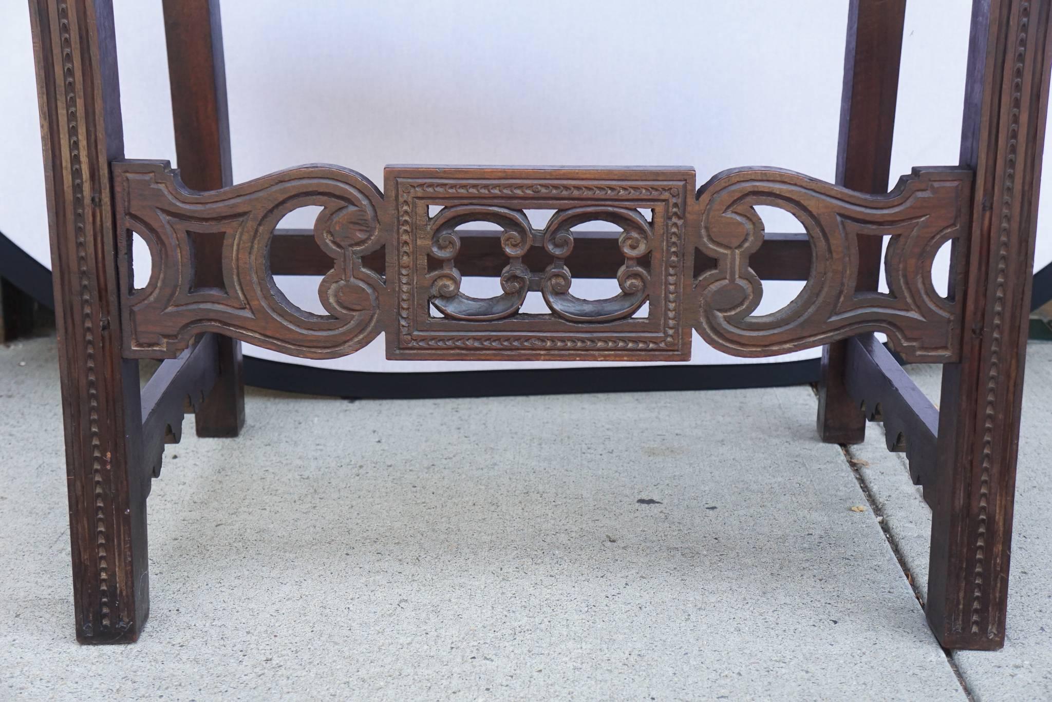 18th Century Italian Carved Walnut Armchair For Sale 5
