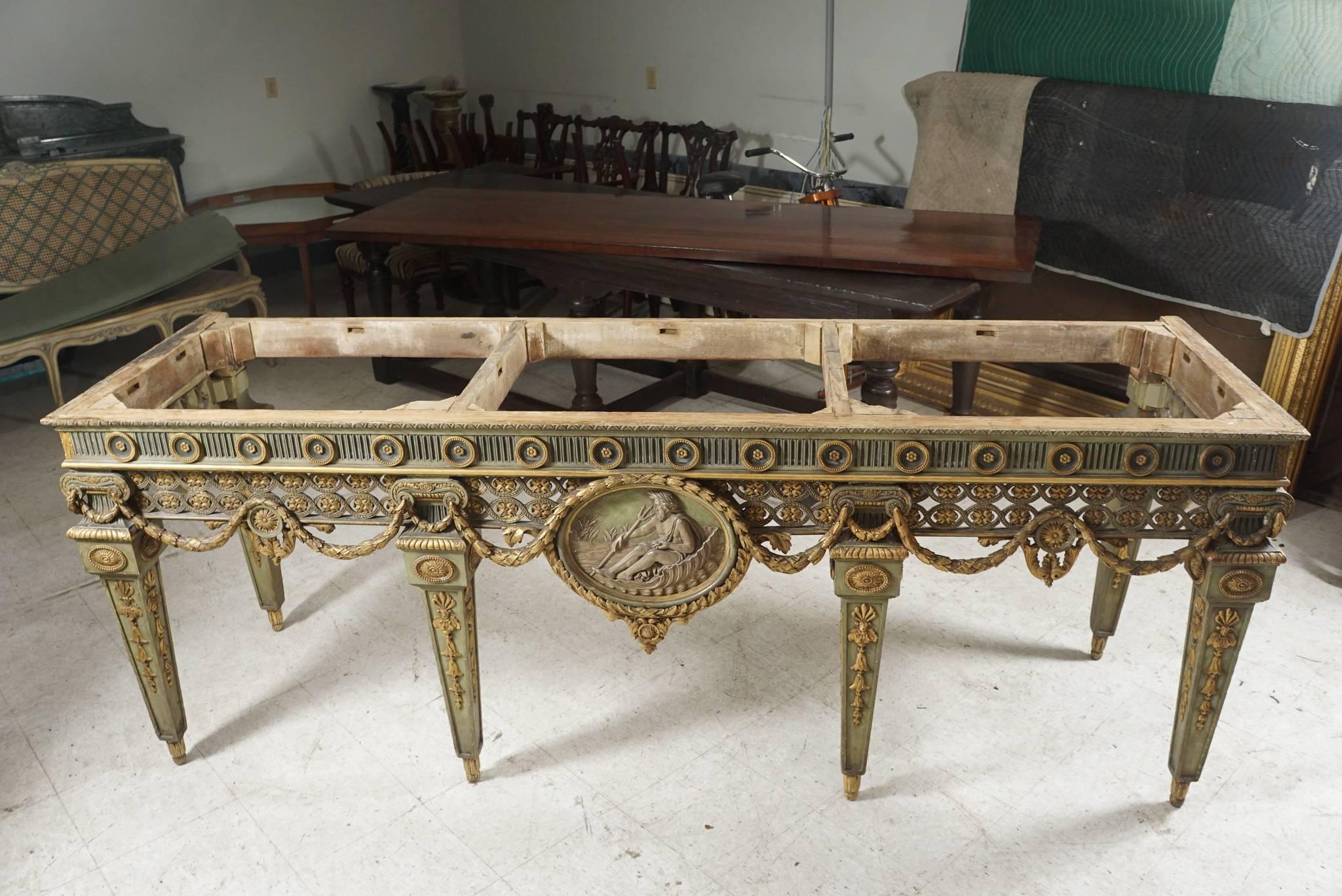 Grande et importante table console de style Louis XVI de Blairsden House en vente 2