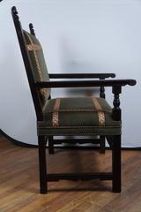 Period 17th Century Walnut Spanish Large Armchair