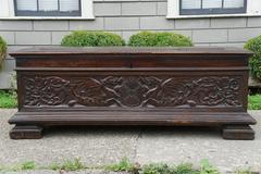 Late 17th Century Tuscan Italian Walnut Cassone