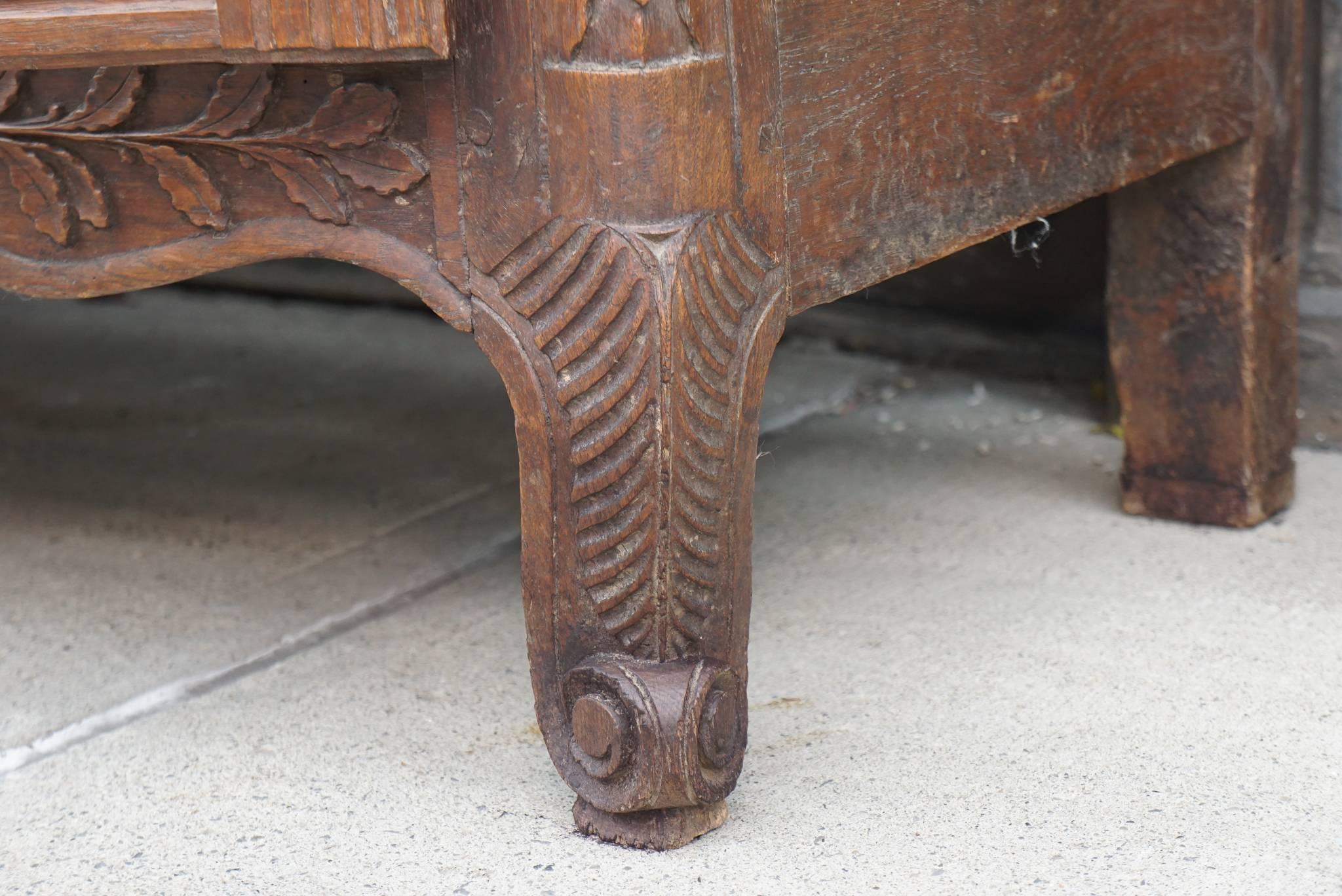 Buffet Deux Corp in Oak francese Luigi XV Normandia del XVIII secolo in vendita 2