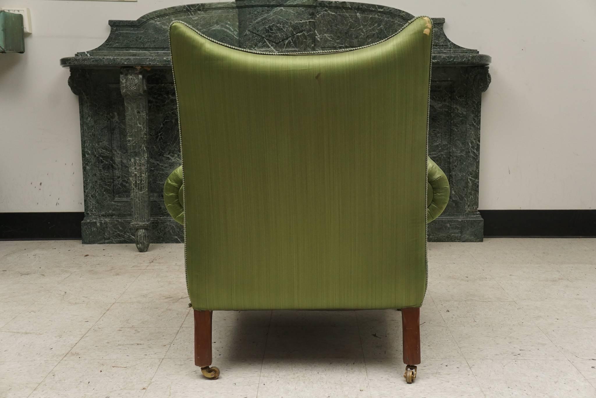 Cast Vintage Lounge Chair Designed in the Regency Taste