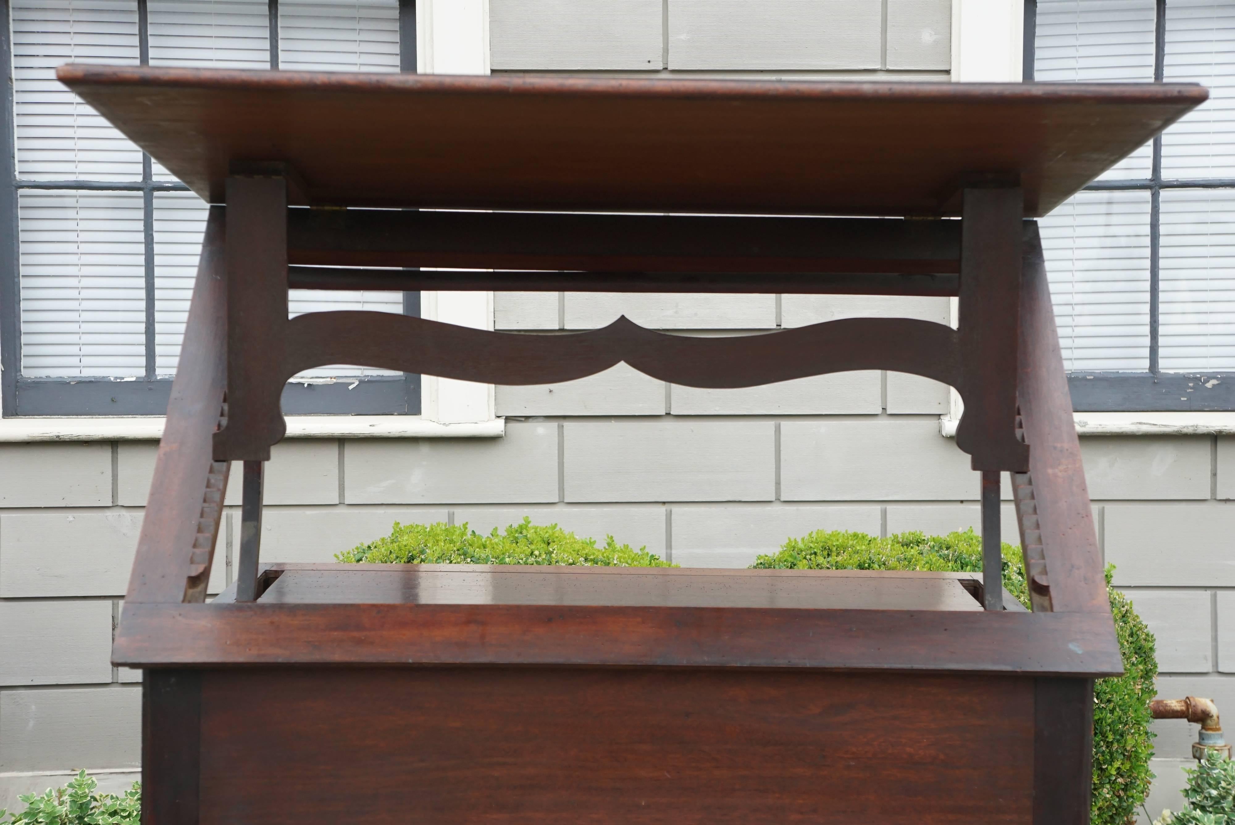 18th Century Period Early George III Mahogany Architects Work Table For Sale