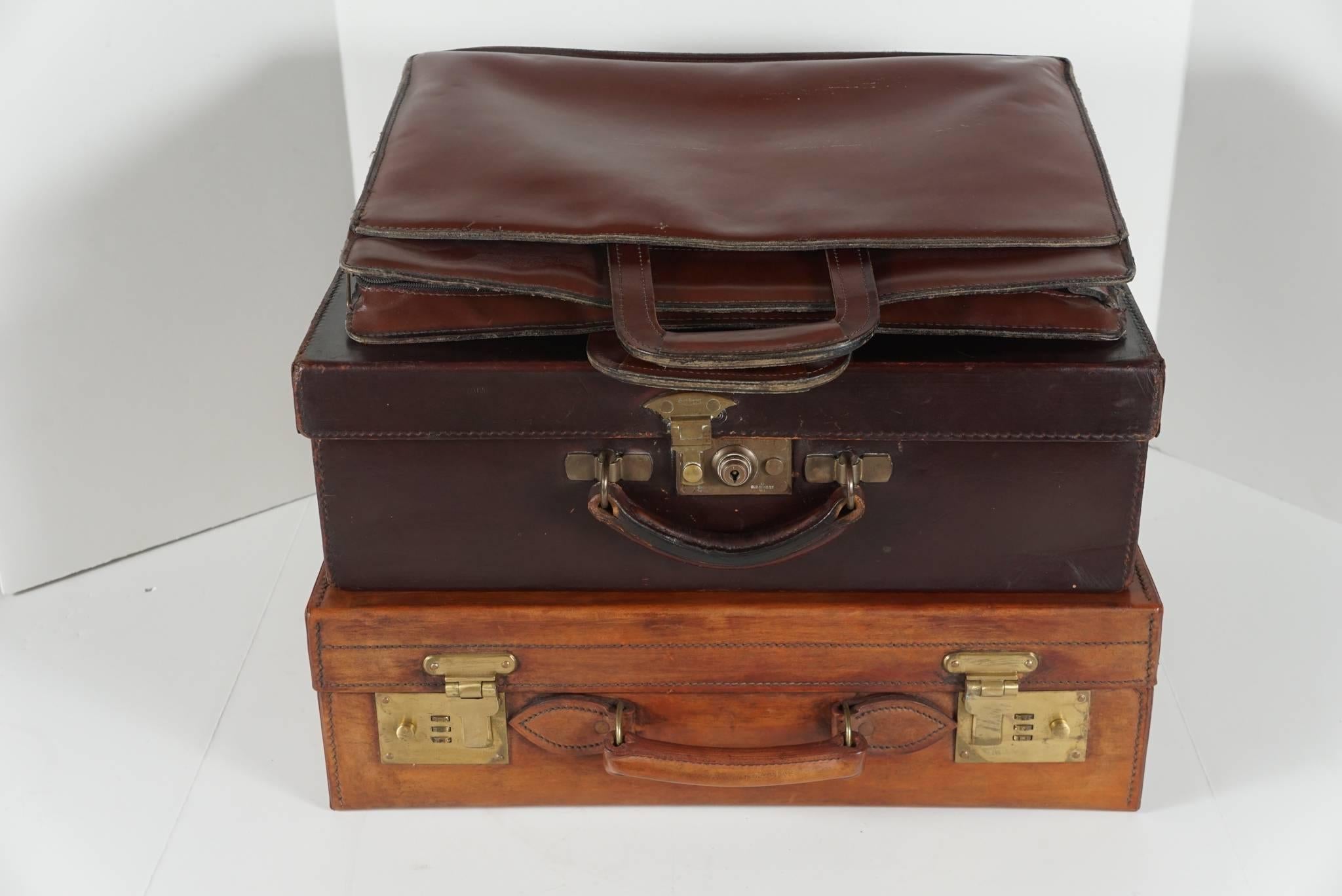 Three Vintage Leather Cases from the Estate of Paul & Bunny Mellon 5