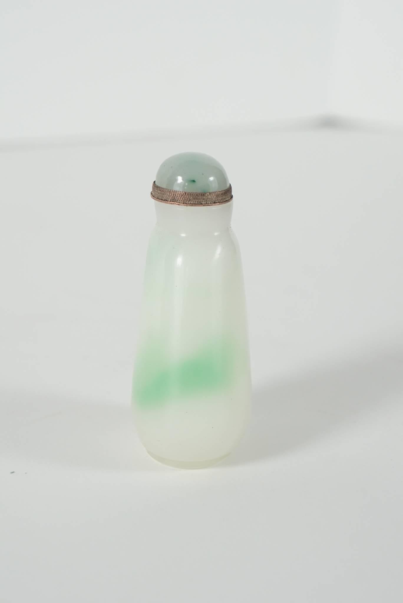 Chinese Jadeite Snuff Bottle from the Estate of C. Z. Guest