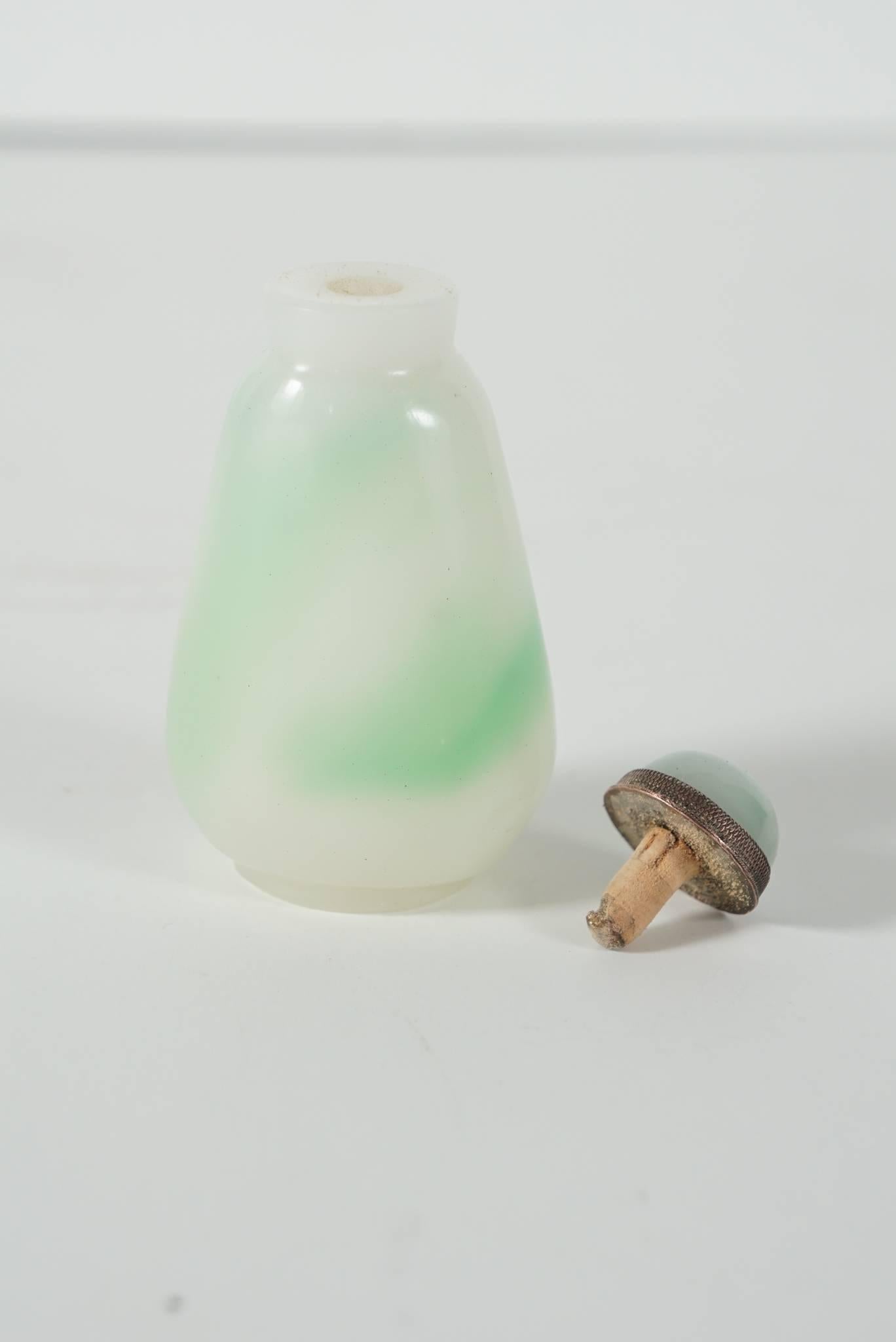 Carved Jadeite Snuff Bottle from the Estate of C. Z. Guest