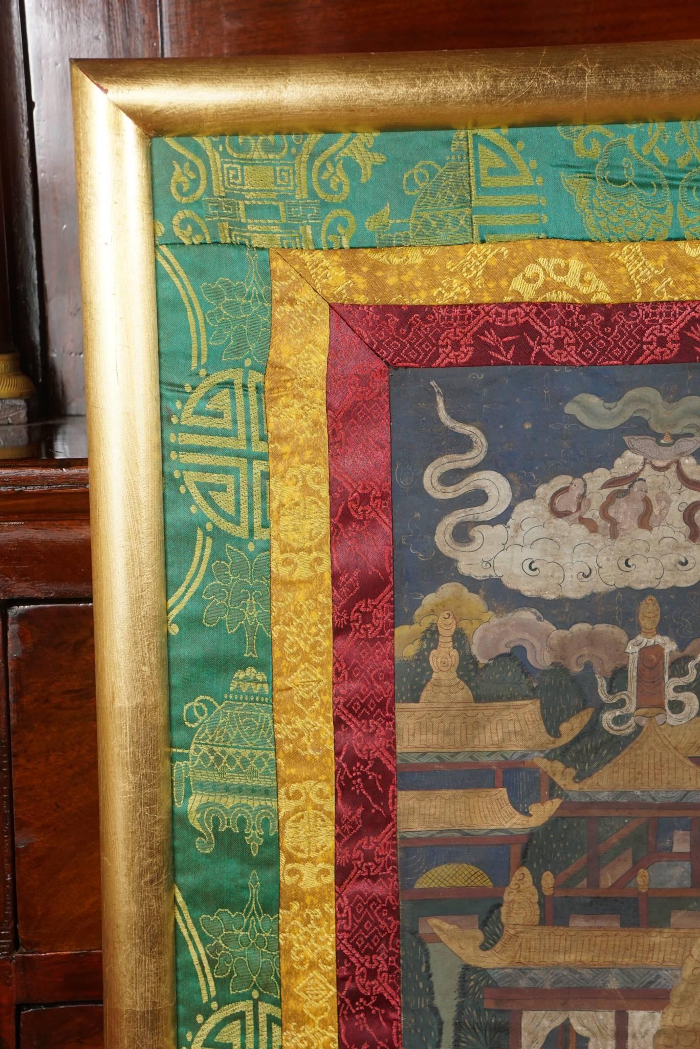 Tibétain Thangka tibétain du début du 20e siècle en vente