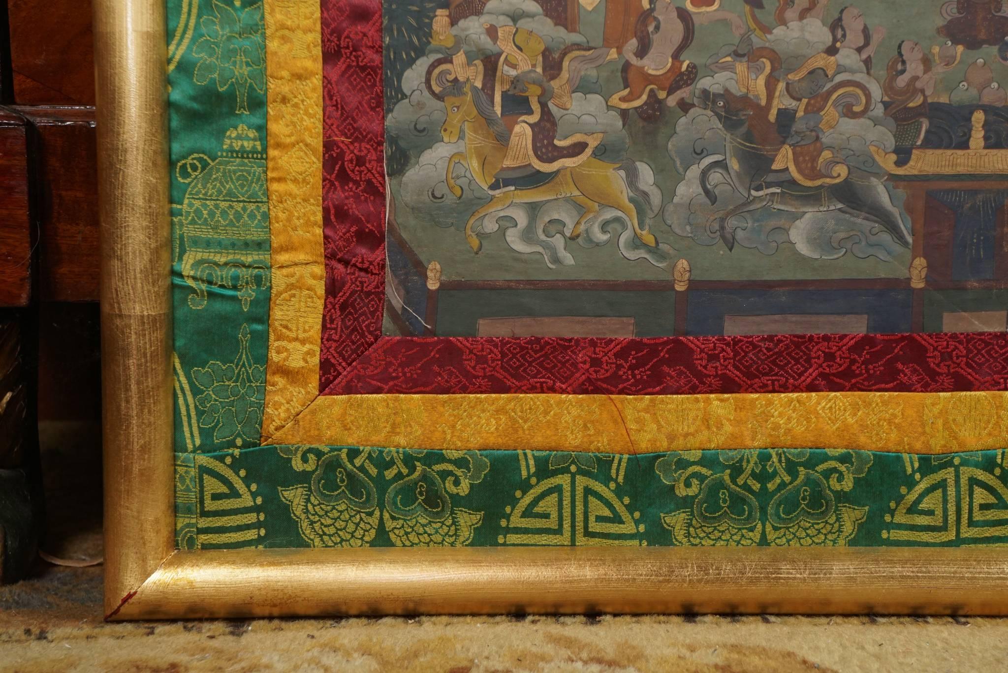 Doré Thangka tibétain du début du 20e siècle en vente