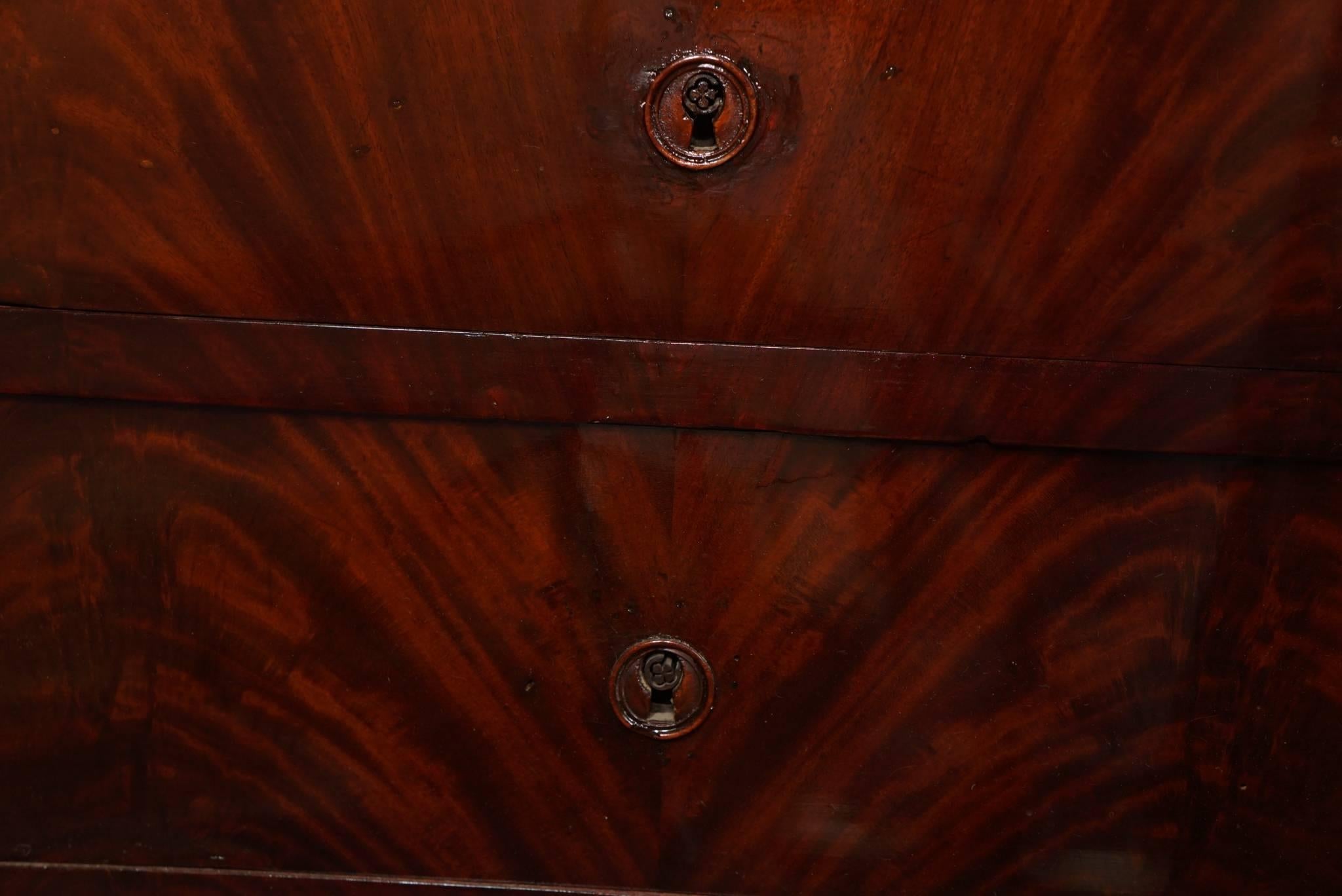 Period French Empire Commode with Gilded Bronze Hardware and Mounts In Good Condition In Hudson, NY