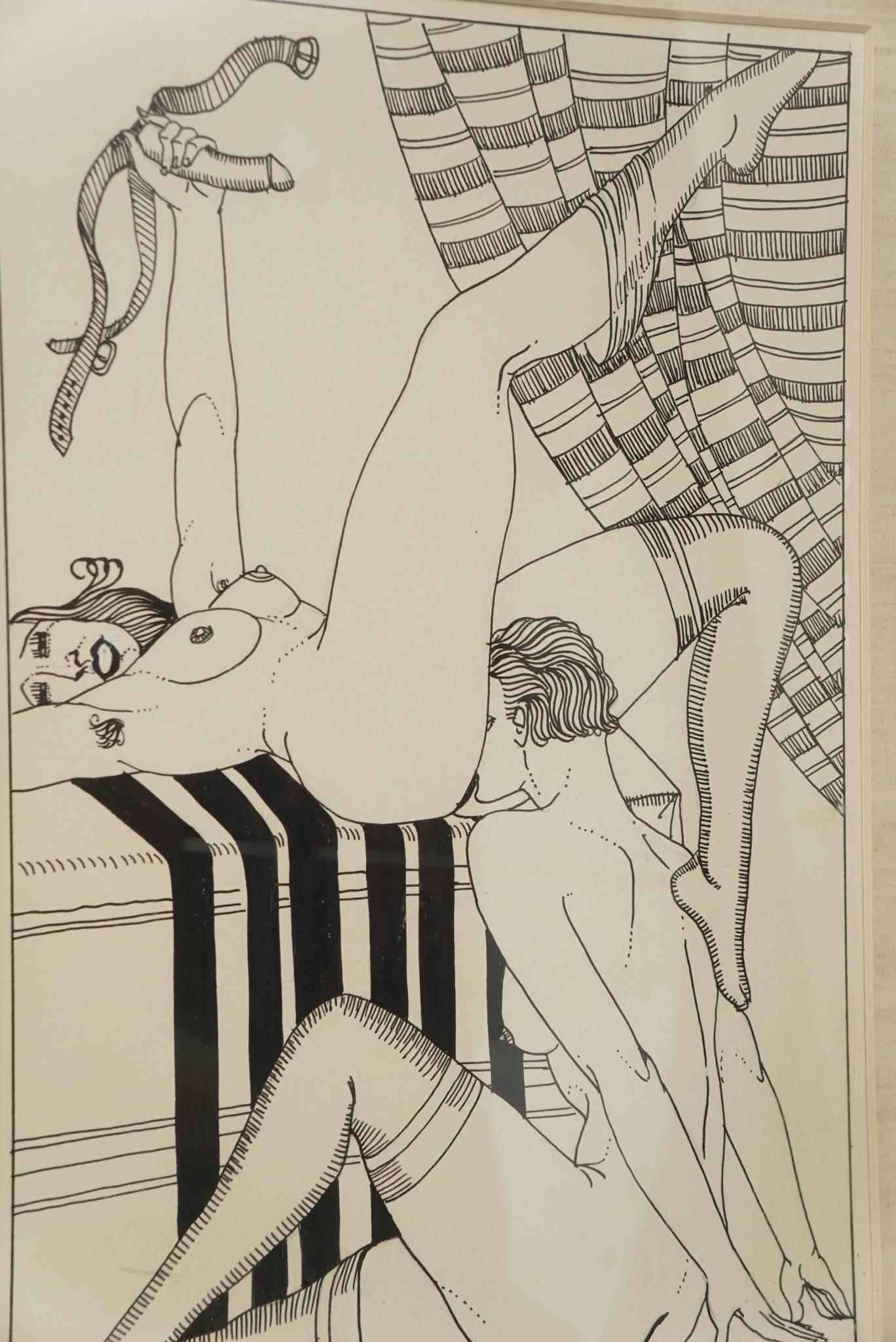 french erotic drawing
