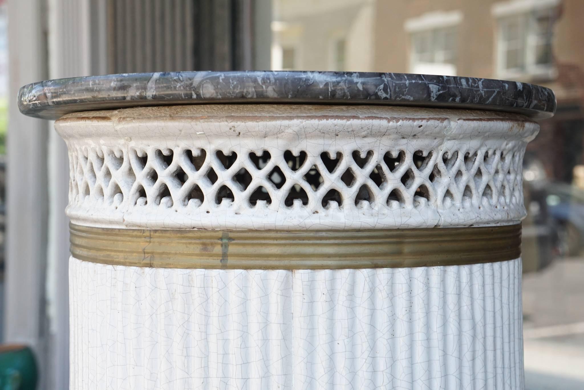 Late 18-Early 19th Century Glazed Stove from the Estate of Paul & Bunny Mellon In Good Condition In Hudson, NY