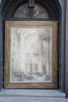 Großes Ölgemälde von Elmo Gideon mit dem Titel Venedig, Schule des 20. Jahrhunderts