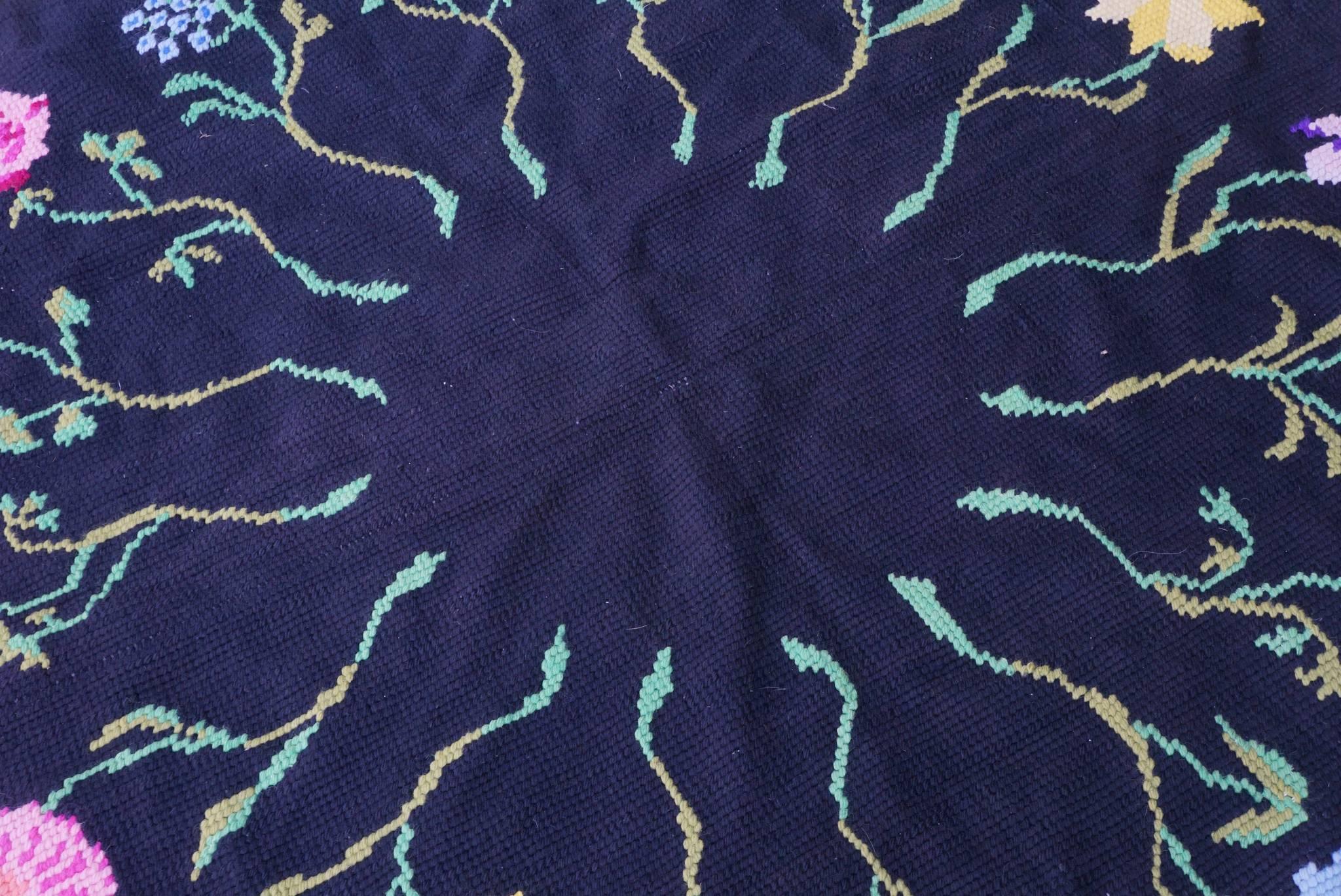 20th Century Vintage Hooked Yarn Rug from the Estate of Bunny Mellon