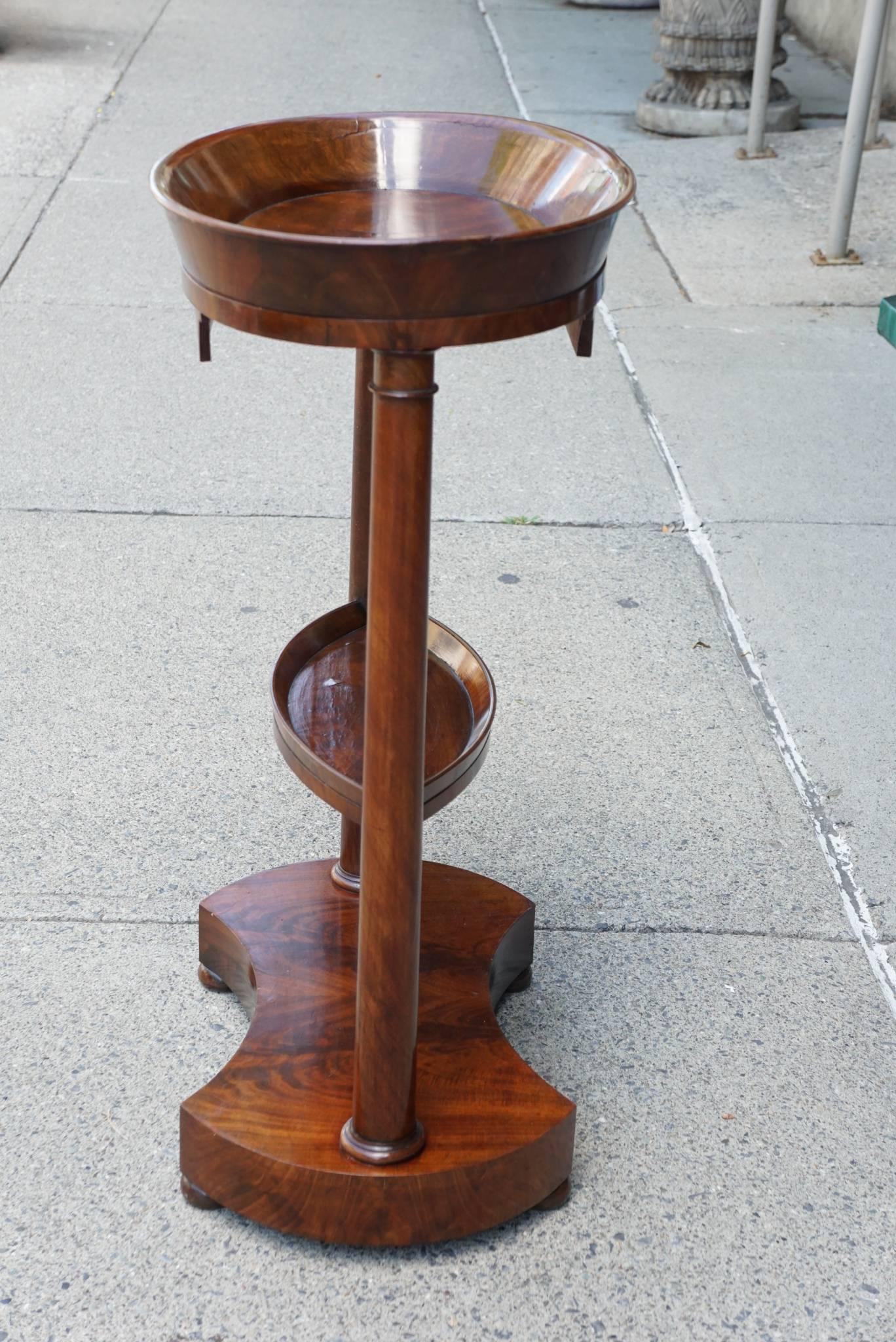 French Period Charles X Vide Poche or Dished Occasional Table For Sale