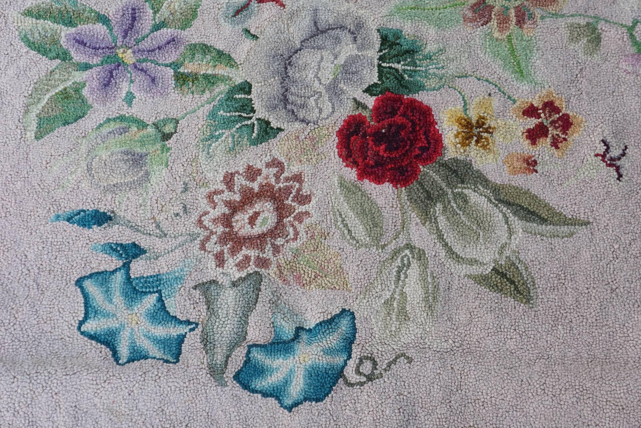 Late 19th Century American Hooked Rug from the Estate of Bunny Mellon 1