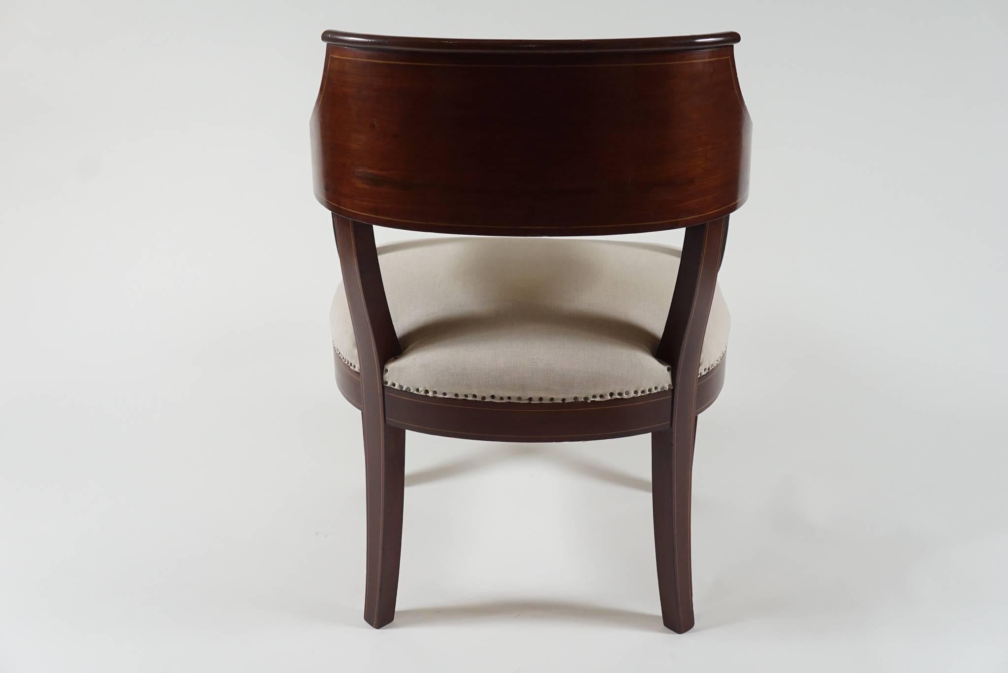 Classical American Library Armchair In Excellent Condition For Sale In Hudson, NY