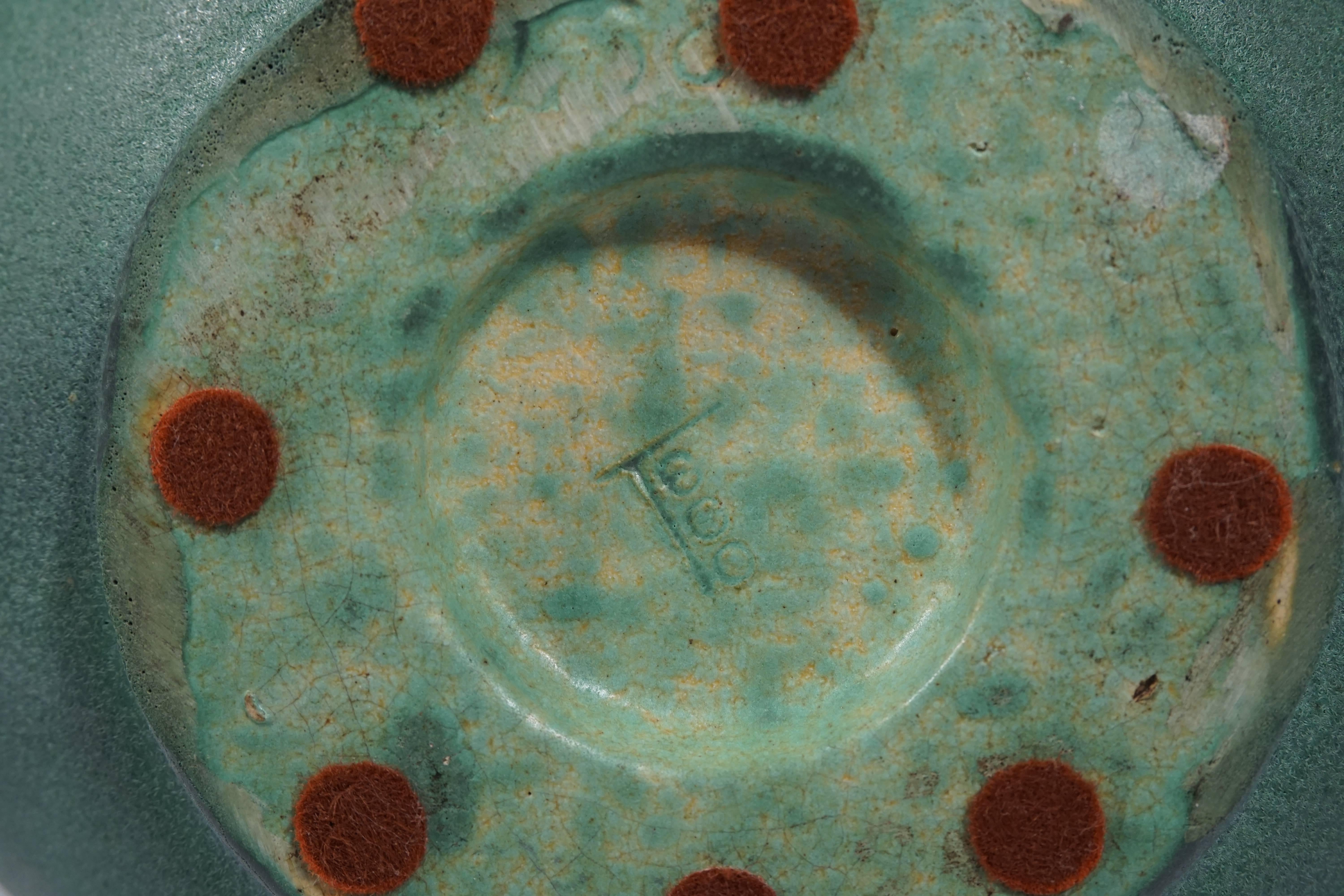 Early 20th Century Double Handled Teco Vase