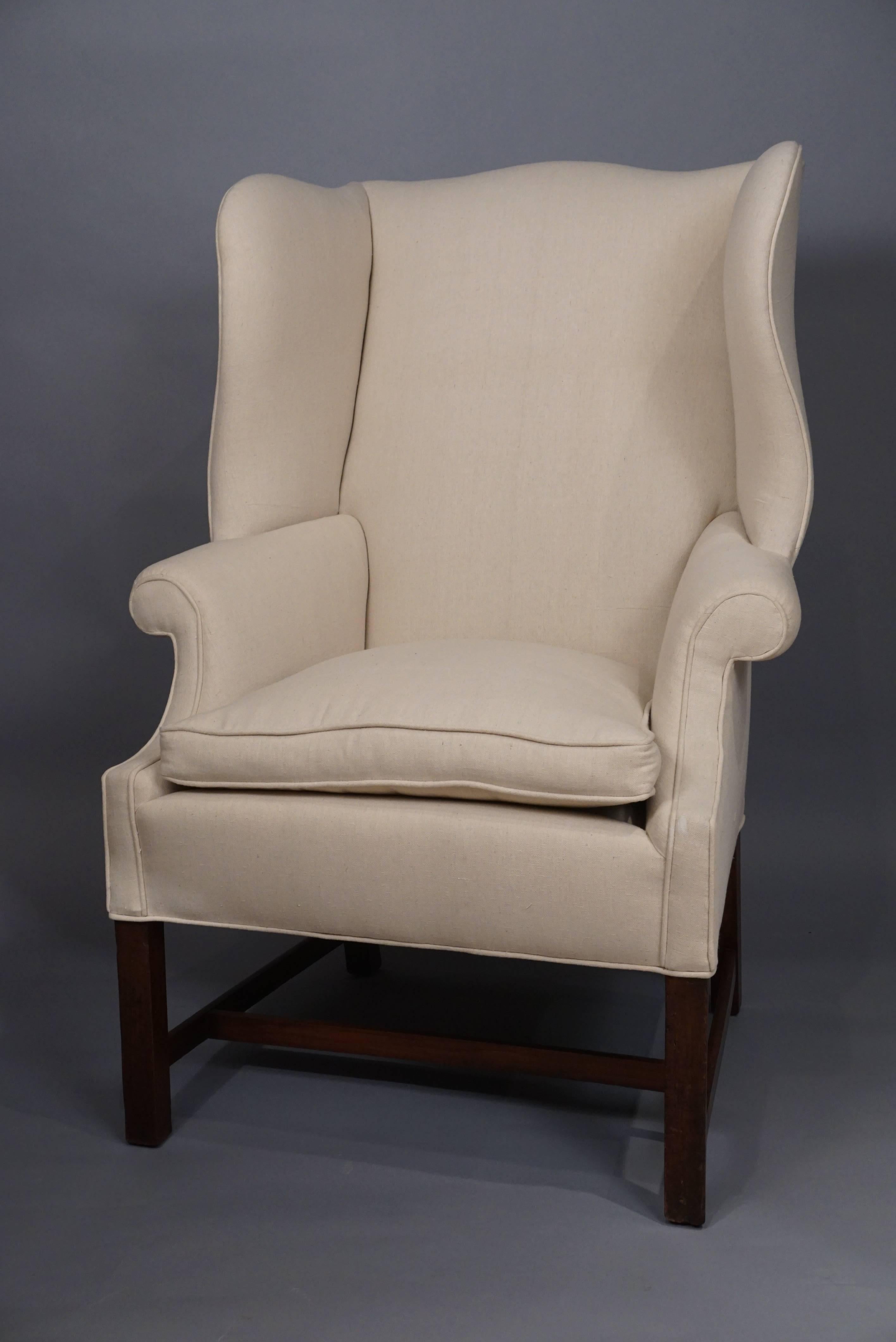 Mid-19th Century 19th Century Wingback Chair