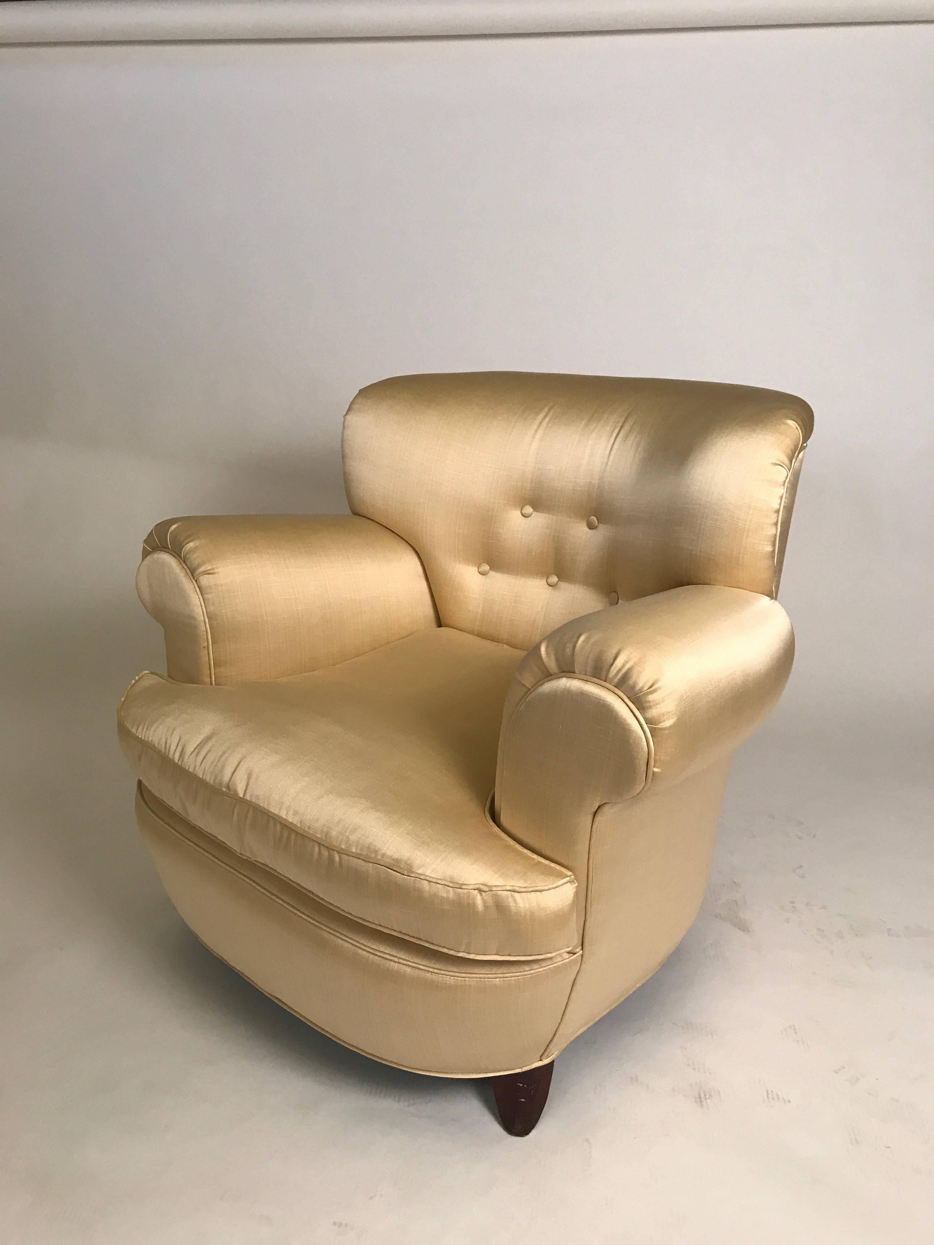 Classic Art Deco Club Chairs In Excellent Condition For Sale In Hudson, NY