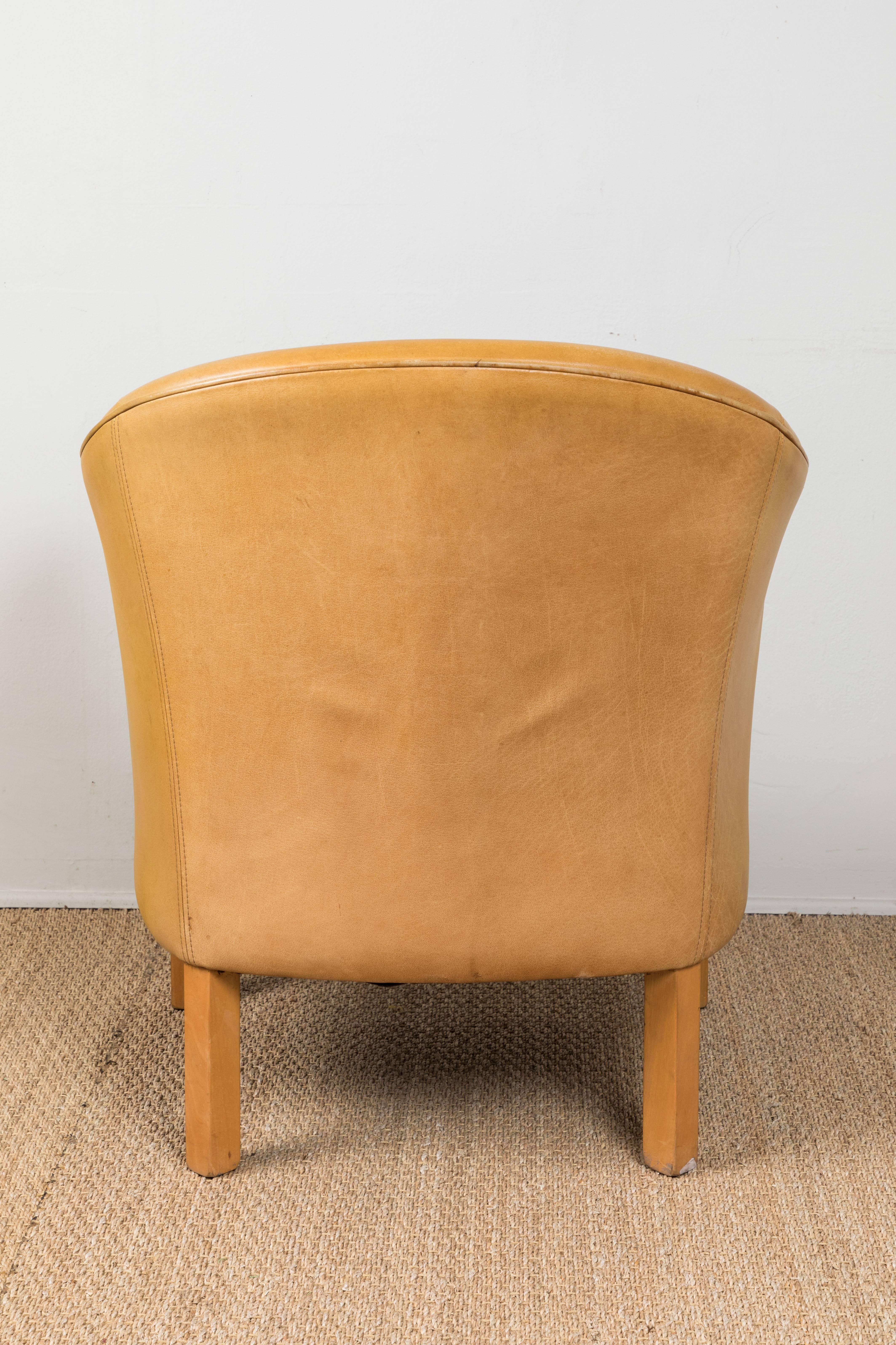 20th Century Vintage Leather Occasional Chairs For Sale